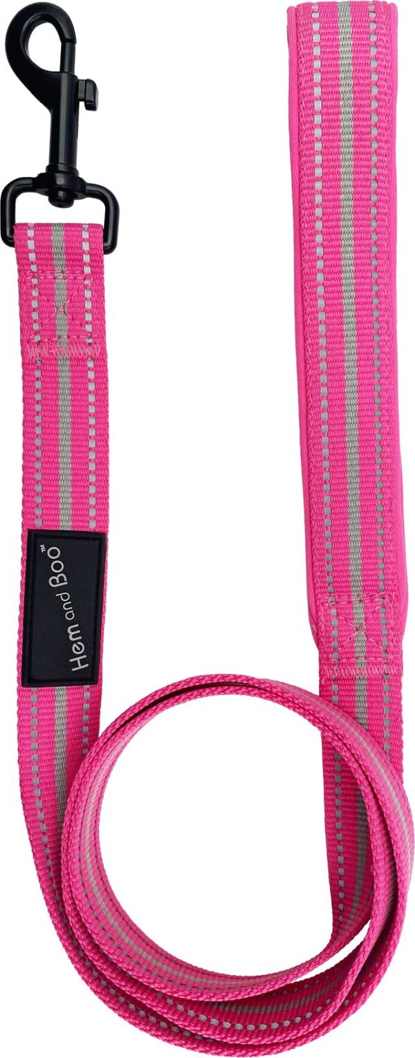 Bright Pink Hem and Boo Sports Dog Lead at The Lancashire Dog Company